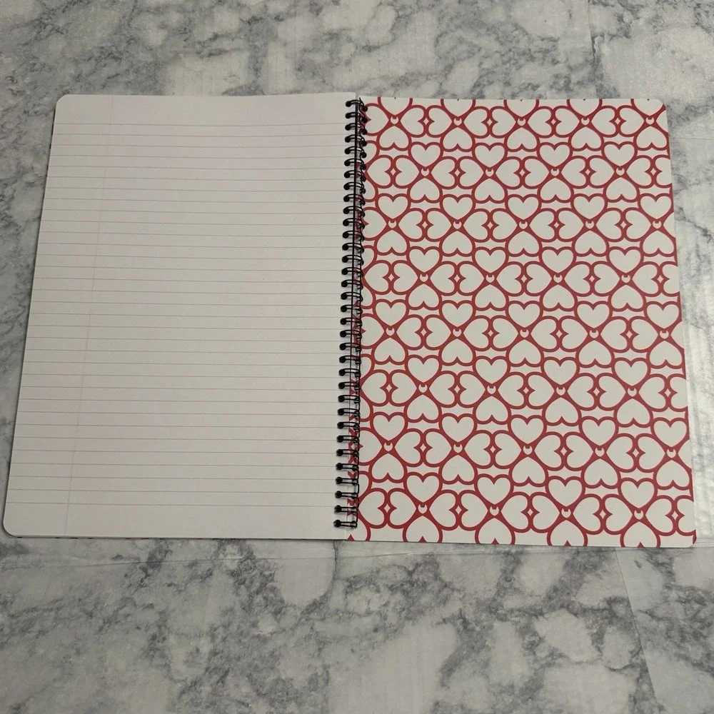 Clairefontaine A4 Spiral Notebook Ruled Paper College Writing Pad Hearts Birds